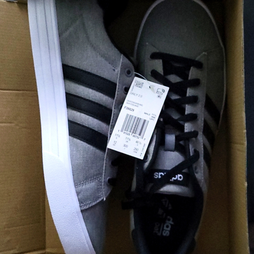 Mens Gray 12M Adidas shoes